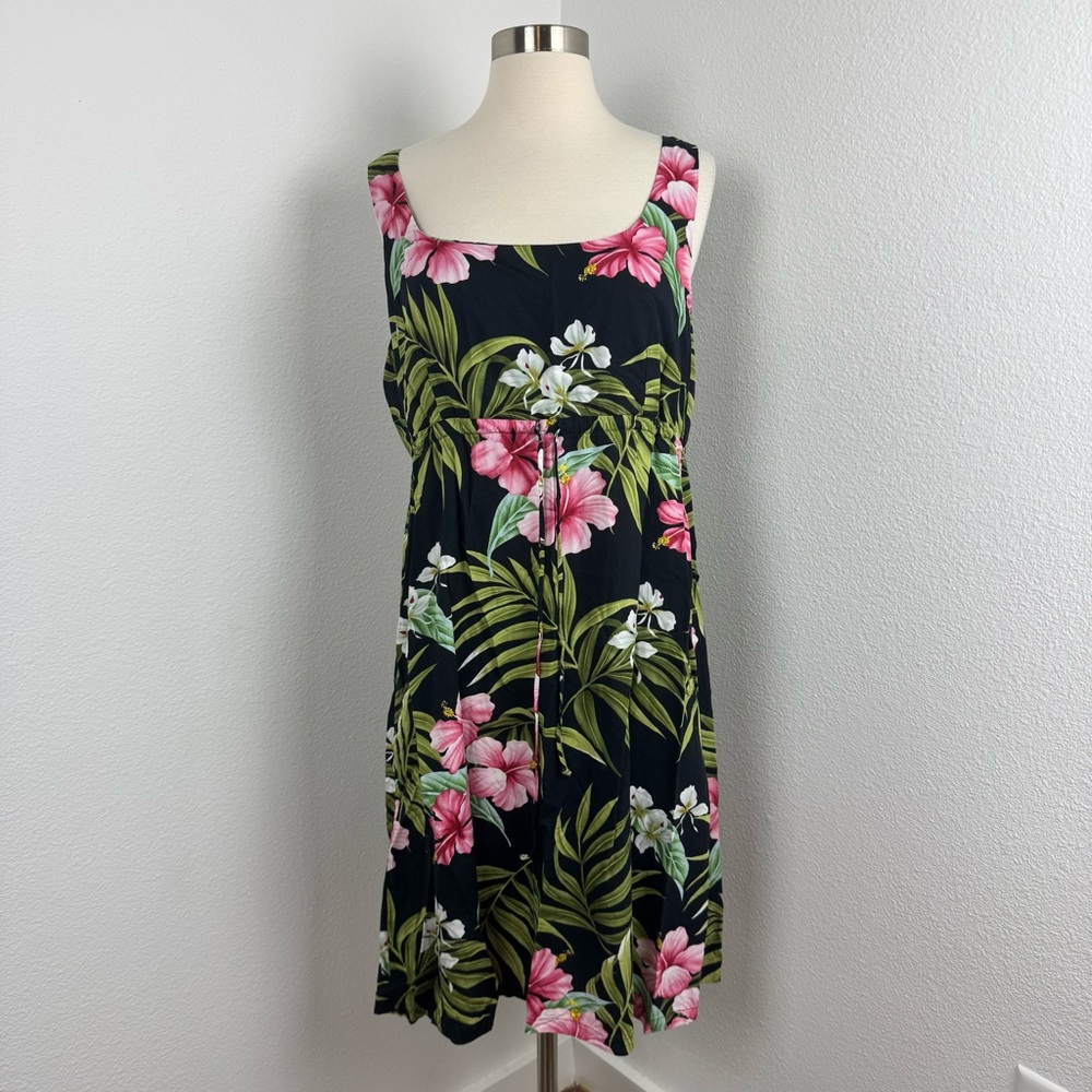 Puanani Hawaiian Floral Sundress, Sz XL